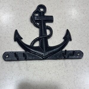 Black Anchor Wall Hook